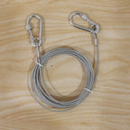 Steel wire rope clothesline use