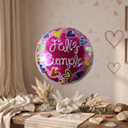 Bright and colorful birthday foil balloon