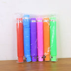 Fully extended LED Glow Pop Tube Fidget Toy showing flexibility