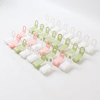 Colorful clothes hanger connector hooks set for layered hanging
