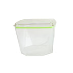 Organized kitchen shelves with stackable leak-proof food containers food storage container
