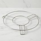 Metal cooking stand ideal for supporting pressure cookers securely