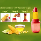 Durable plastic corn cutter for kitchen use