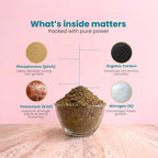 800g cow dung powder as a soil conditioner for plants