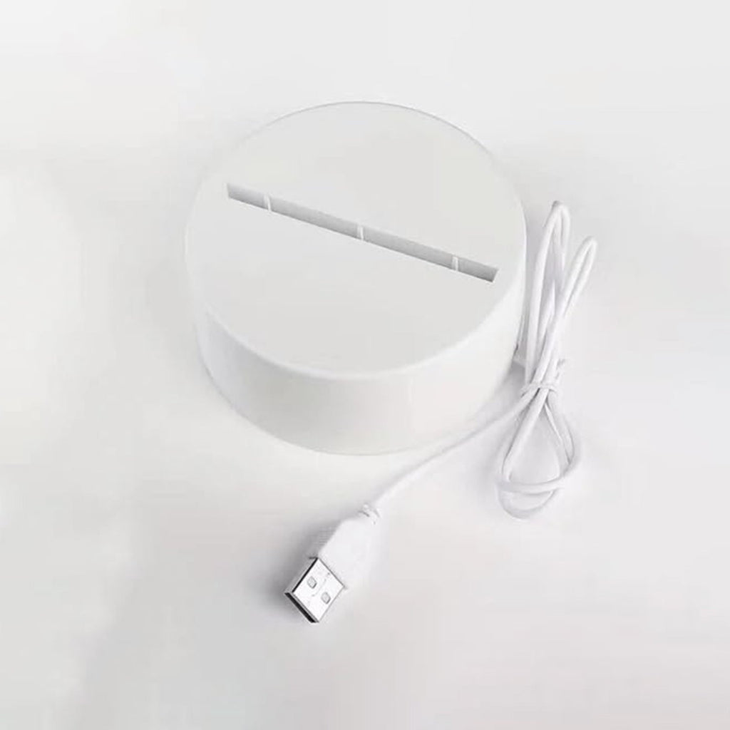 Desk lamp with LED acrylic message board lighting up handwritten notes