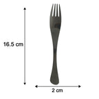 Compact 4 in 1 cutlery kit with pouch for picnics and travel