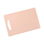 Close-up of kitchen cutting board with handle grip