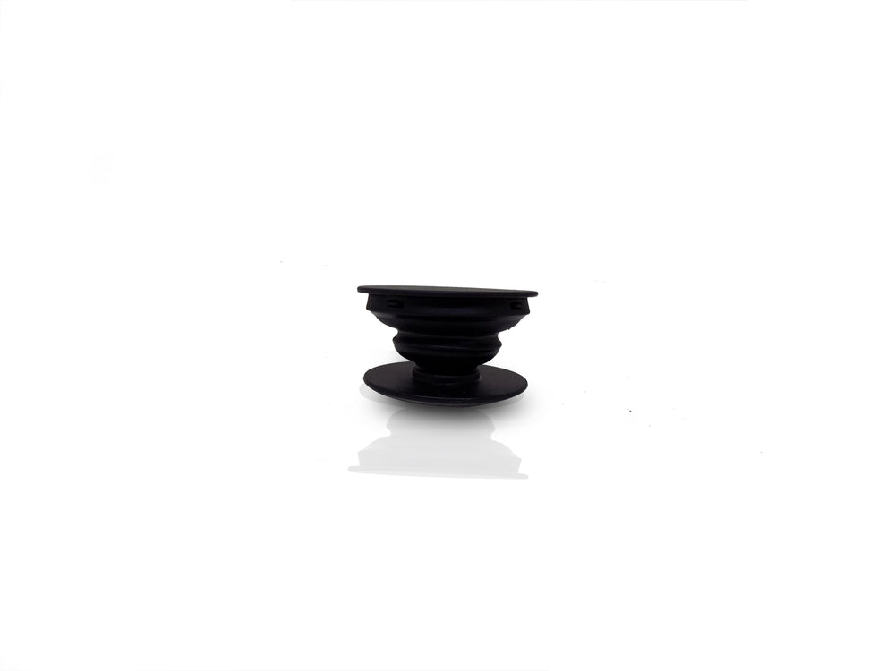 Fun and functional mobile pop socket for improved grip and personal style.
