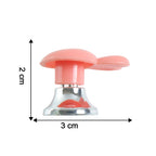 Detailed size dimensions for the bunny ear cabinet knob handle, showing 3.7 cm width and 2.7 cm height.