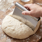 Dough scraper measuring scale view
