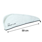 Soft microfiber hair towel turban for women