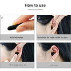 Men Soft Ear Plugs with Case Reusable Noise Reduction for Sleep (1 Pair)