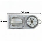 Kitchen egg slicer and wedger with sturdy stainless steel wires