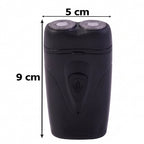 Washable dual-head electric shaver for men with smooth glide feature