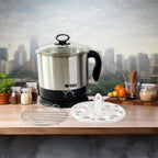 Non-stick electric idli cooker for easy cleaning and cooking