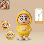 Colorful face-changing doll keychain accessory