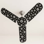 Elastic-fit ceiling fan blade cover being installed easily without tools