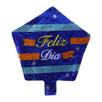 Feliz Dia foil balloon decorating kids' parties and celebrations