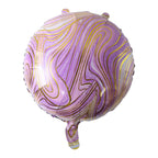 Easy-to-use round foil balloon for parties
