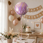 Marble shape foil wall balloon for celebration