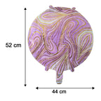 15cm marble pattern foil balloon for birthdays