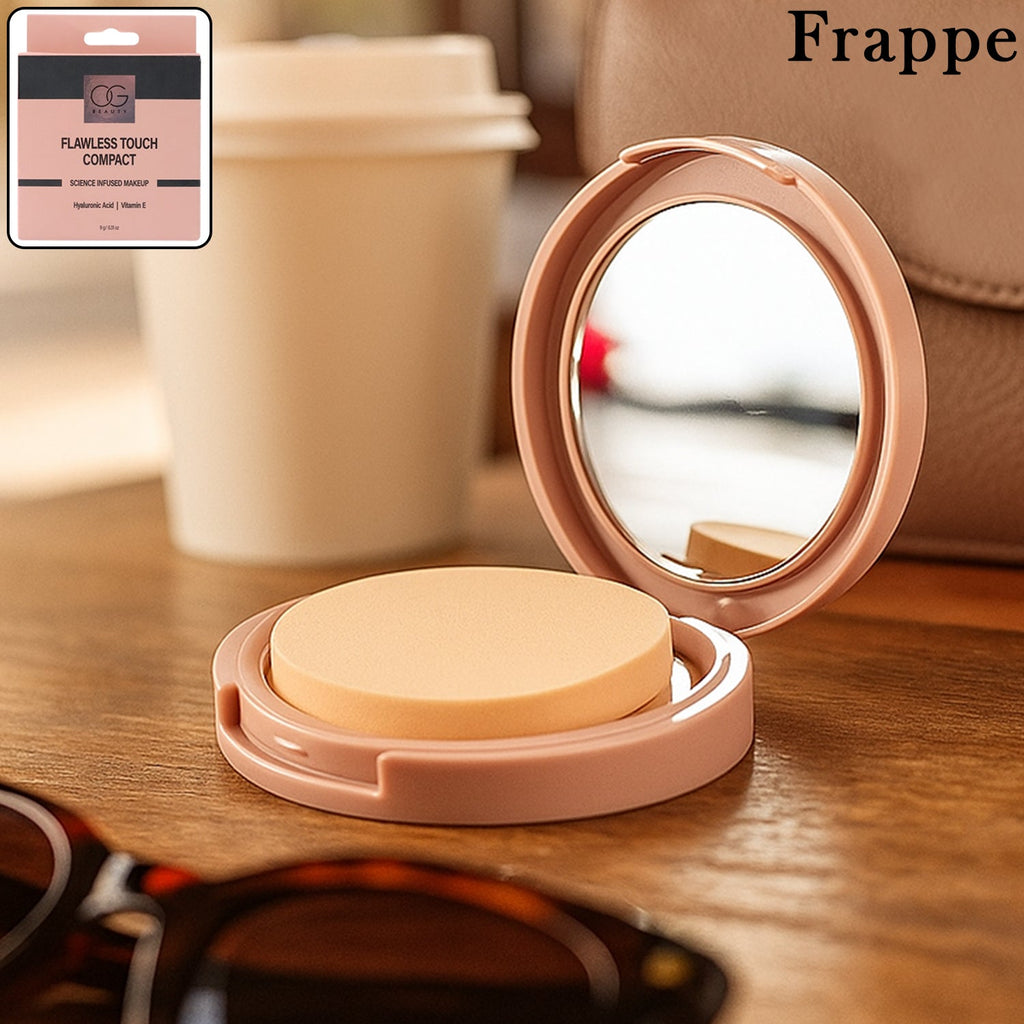 OG Beauty Compact Powder in warm Brew shade for medium to dusky skin