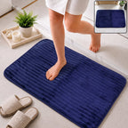 Anti slip soft carpet mat, 60 x 39 cm memory foam absorbent bath mat (1 pc)