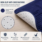 Absorbent memory foam bath rug for home use