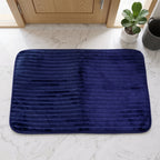 Soft absorbent carpet mat for shower and washbasin areas