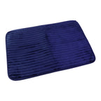Quick dry plush bath mat with anti skid base