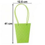 Size guide for flower packaging bag in product images