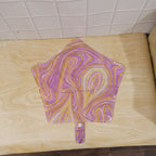 Decorative star marble foil balloon for party occasions