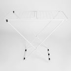 Compact foldable butterfly drying rack for indoor and sheltered outdoor use