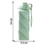 Dimensions and size details of foldable water bottle