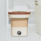 Mini folding washer with spin dryer for quick laundry
