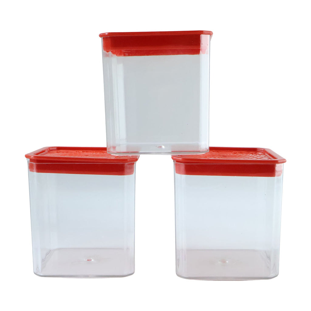 Reusable airtight food containers for snacks, spices, and dry food storage