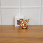 Festival gift Ganesha murti with golden decorative appearance