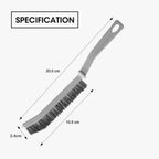 Measuring scale showing 28 cm length of the long handle corner cleaning brush