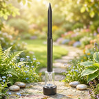 Solar stake lights installation