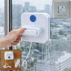 Double Sided Magnetic Window Cleaner with safety rope for secure glass cleaning.