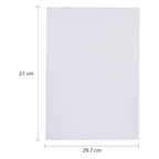Measurement guide showing A4 size glossy photo paper dimensions