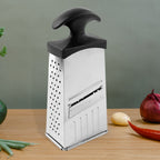 Stainless steel multipurpose kitchen grater and slicer tool
