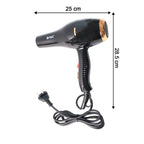 Lightweight professional salon hair dryer with concentrator attachment