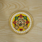 Decorative aarti thali with kumkum bowls for gifting and pooja