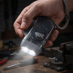 Hand Press Torch, Battery-Free 3-LED Flashlight for Camping close-up detail for everyday convenience