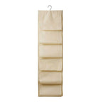 Portable shoe storage hanging bag with 12 compartments