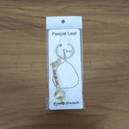 Complete view of Jai Shree Ram mace design golden metal keychain accessory