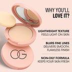 Hazelnut Compact Powder highlighting ingredients for skin nourishment
