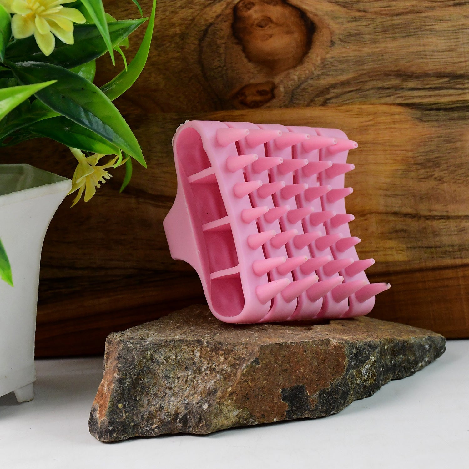 Soft silicone scalp brush massager suitable for all hair types