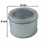 Round tin box size guide